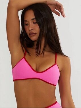 Beach Riot Leona Top Electric Pink Tidal Crepe size Medium
